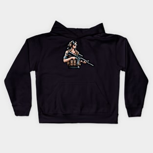 Tactical Girl Kids Hoodie